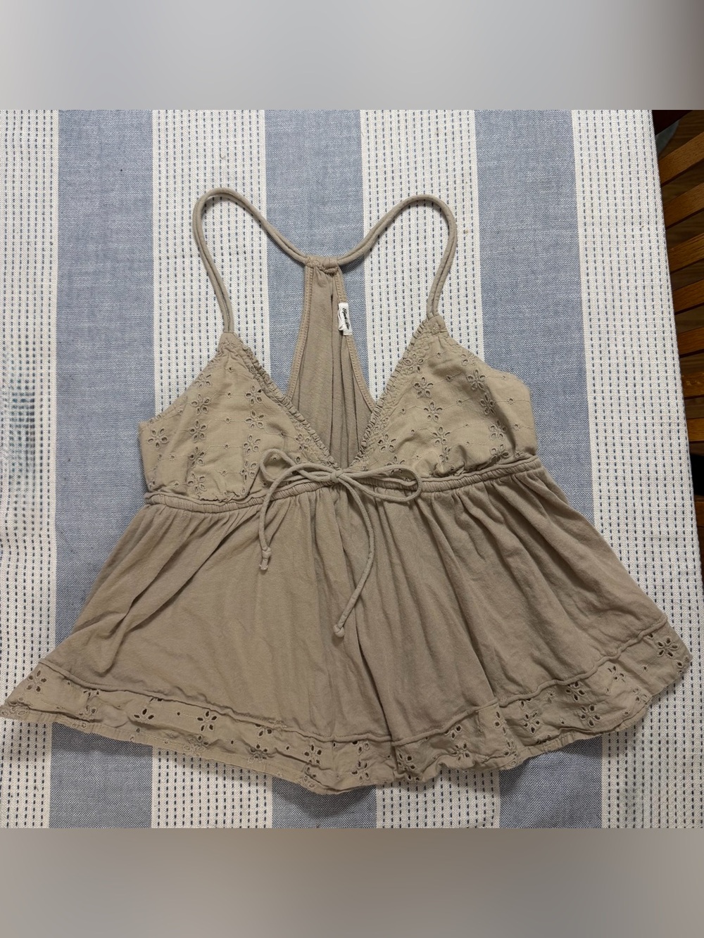 Kimchi Blue Bailey Eyelet Lace Babydoll Tank Top- String - Picture 5 of 11